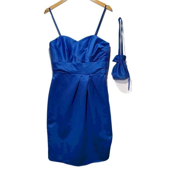 Forever Yours International Blue Strapless Dress - Picture 1 of 12
